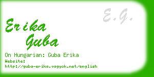 erika guba business card